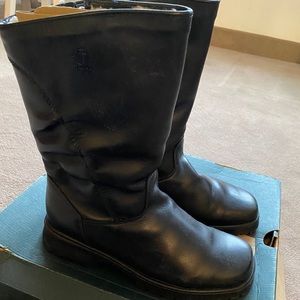 Blondo Sigrid Leather Boots in Box Shearling Lined 8.5 Fits like 7.5 New Biker